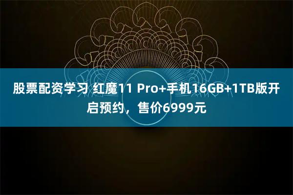 股票配资学习 红魔11 Pro+手机16GB+1TB版开启预约，售价6999元